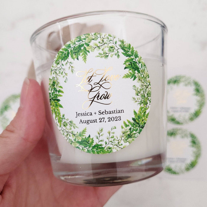 Let Love Grow Wedding Favor Stickers - XOXOKristen