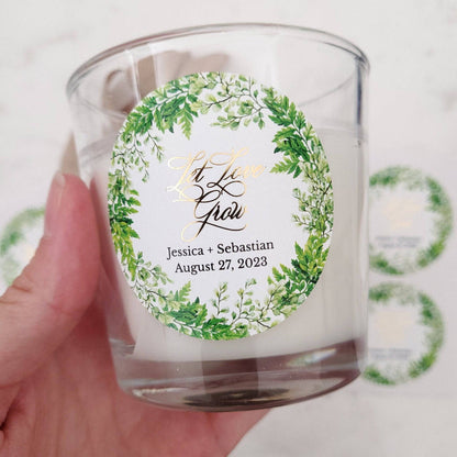 Let Love Grow Wedding Favor Stickers - XOXOKristen