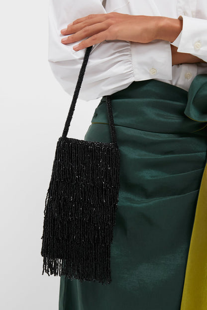 Black Beaded Josephine Mini Bag