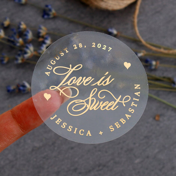 Love is Sweet Wedding Stickers - XOXOKristen