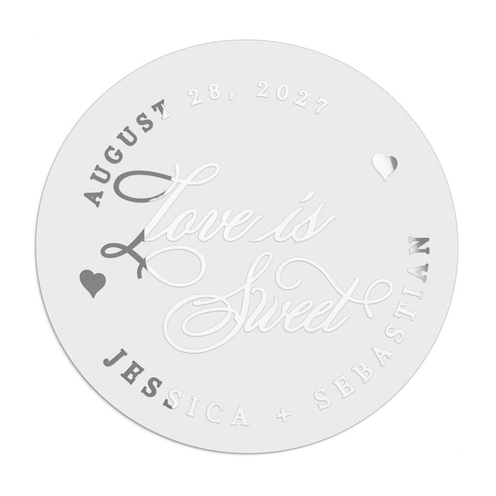 1.75" - 22 Labels / Silver Foil