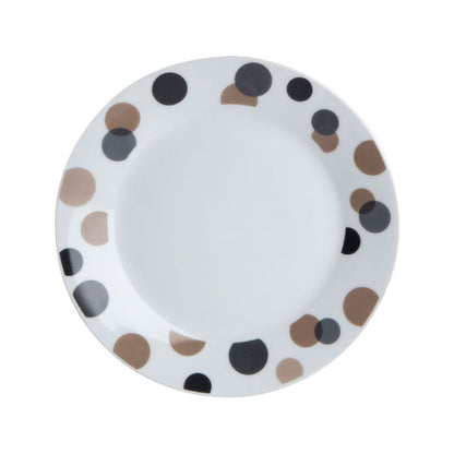 Luna Dotted Dinner Plates Set (12pc) - Modern Home Interiors