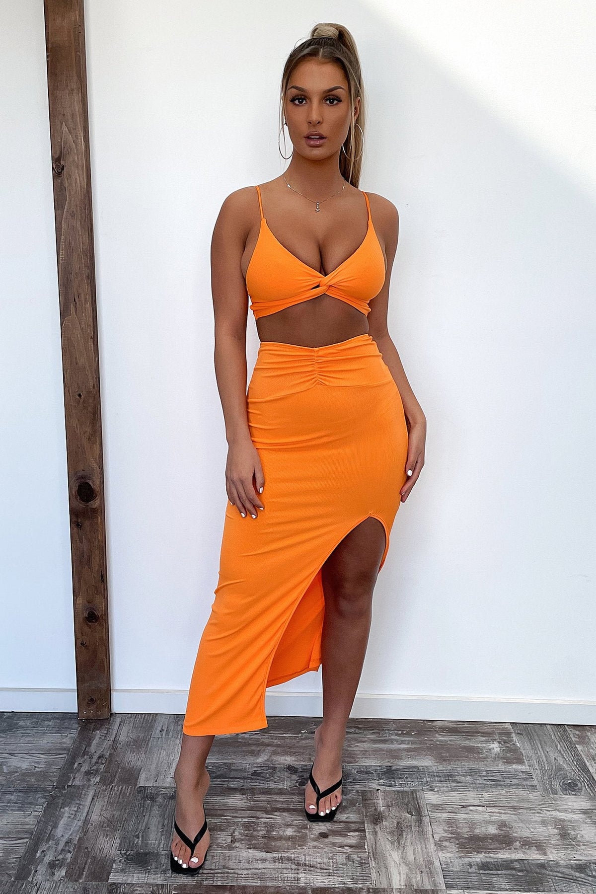 Joes Midi Skirt - Orange