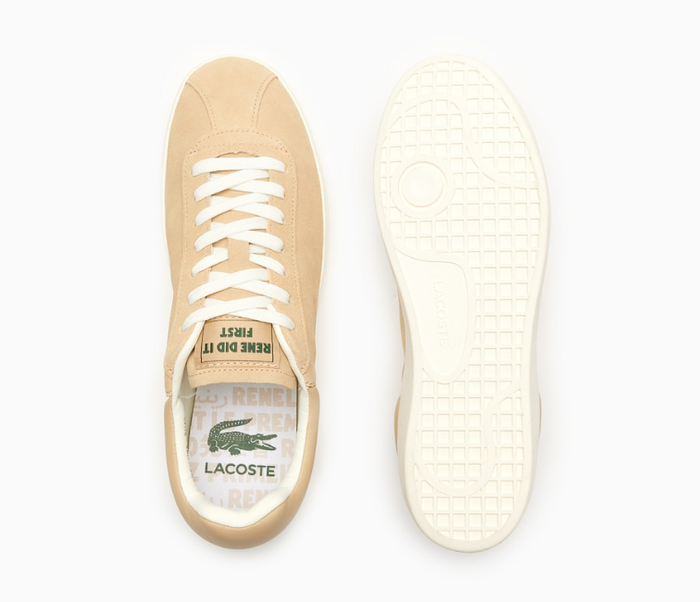 Men's Lacoste Baseshot 124 3 SMA (Light Brown/Off White)