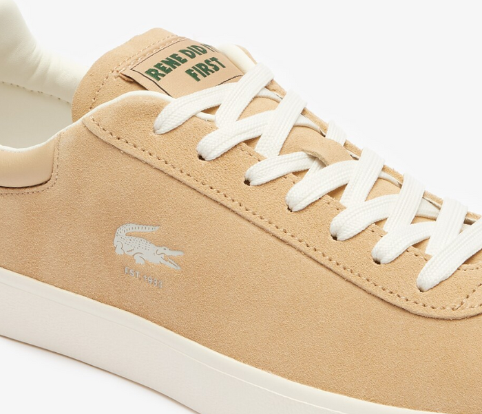Men's Lacoste Baseshot 124 3 SMA (Light Brown/Off White)