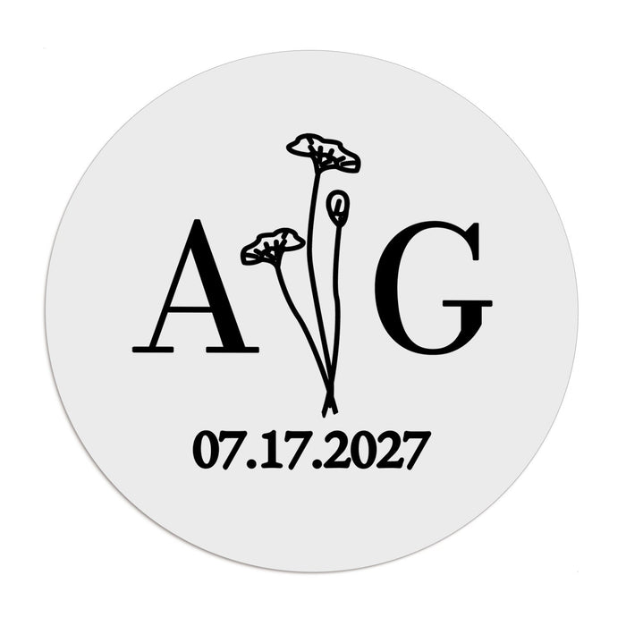 1.25" - 12 Labels / Black