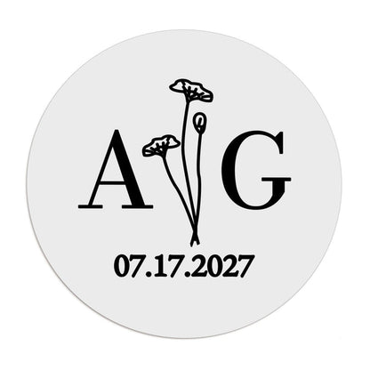 1.25" - 12 Labels / Black