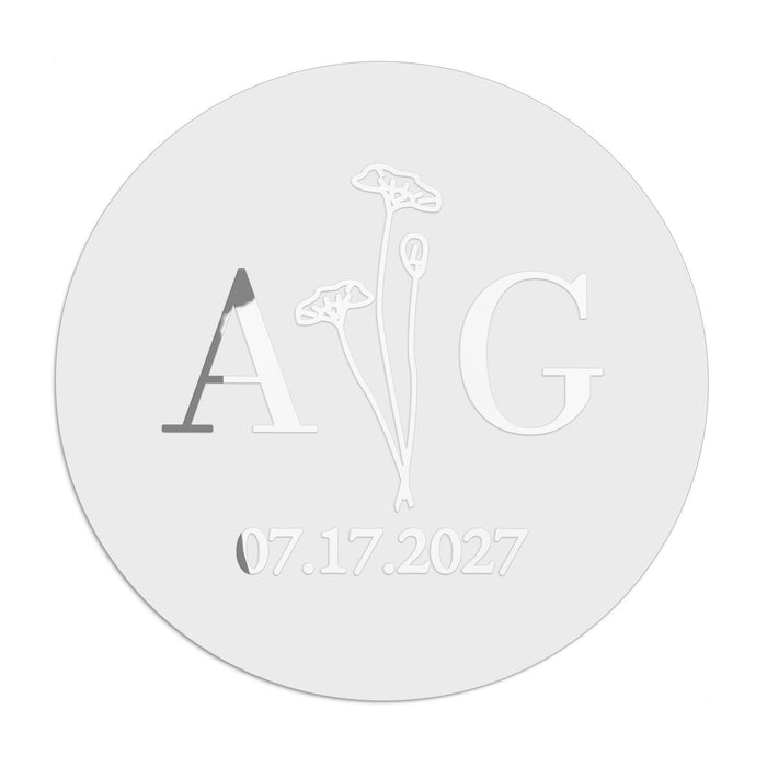 1.25" - 12 Labels / Silver Foil