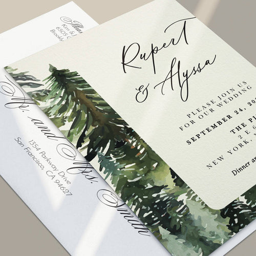 Mountain Wedding Invitation - XOXOKristen