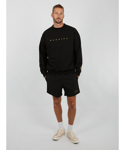 Nautica Lynche Heavyweight Crew Sweater (Black)