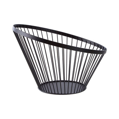 Oblique Matte Black Frame Basket - Small