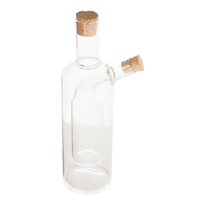 Oil and Vinegar Dispenser Apparatus Plain Inner Borosilicate Glass Bottle - Modern Home Interiors