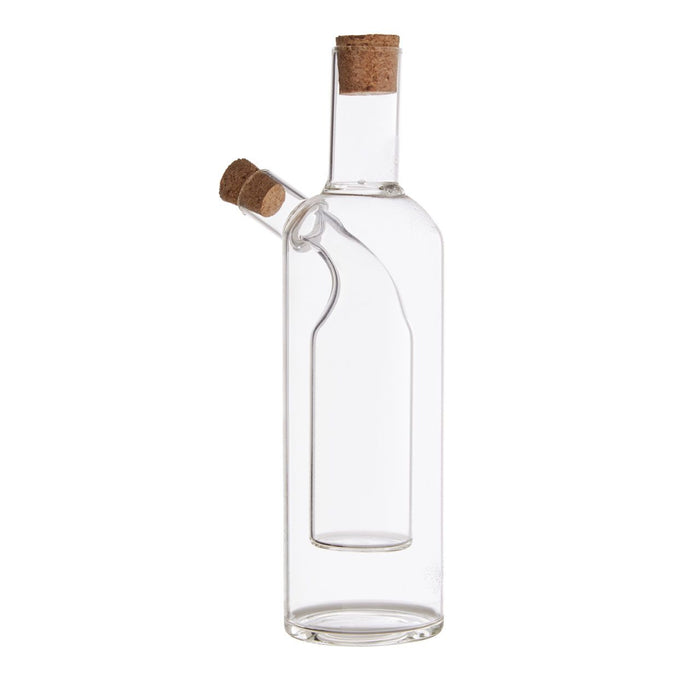 Oil and Vinegar Dispenser Apparatus Plain Inner Borosilicate Glass Bottle - Modern Home Interiors