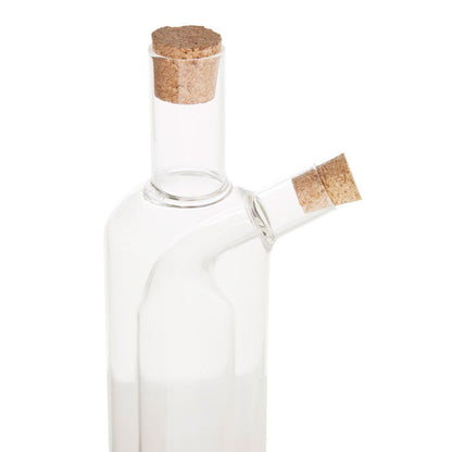 Oil and Vinegar Dispenser Apparatus Plain Inner Borosilicate Glass Bottle - Modern Home Interiors