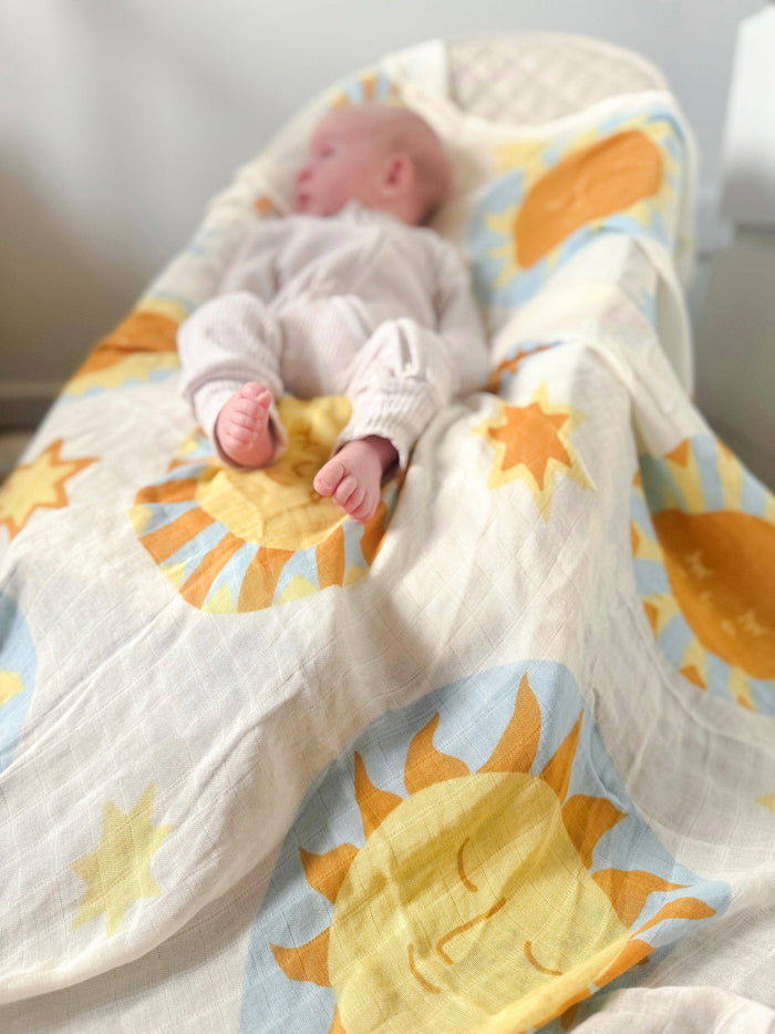 Organic Muslin Swaddle - Sunny Day (Limited Edition)