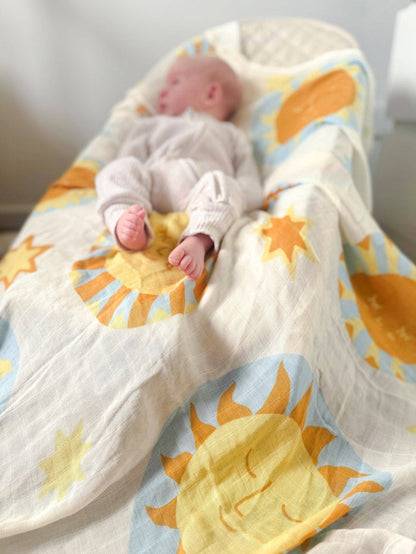 Organic Muslin Swaddle - Sunny Day (Limited Edition)