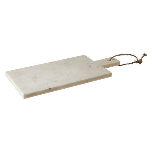 Paddle Board Chopping Board White and Grey Stone Marble - 44 x 21cm - Modern Home Interiors