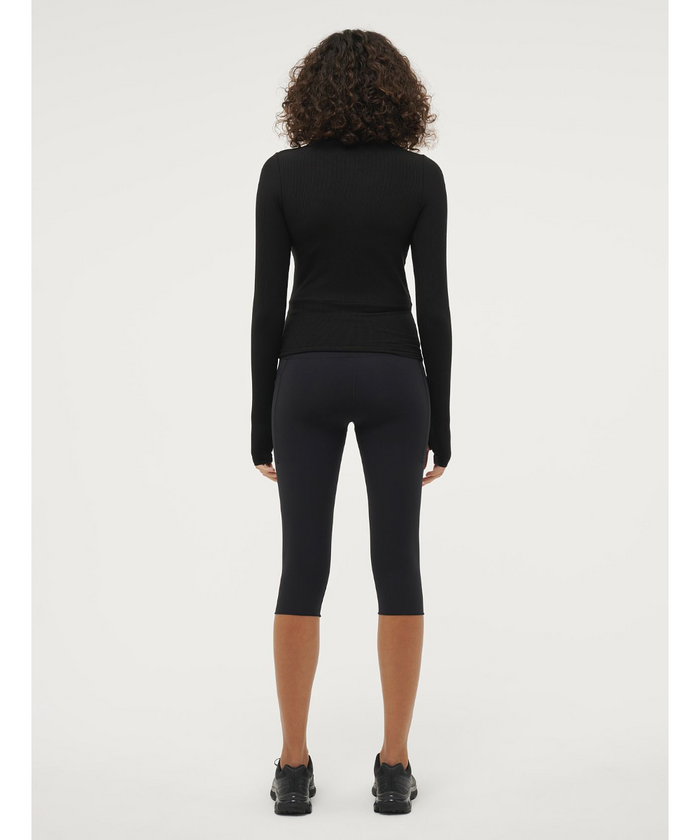 P.E Nation Free Play 2.0 LS Rib Tee (Black)