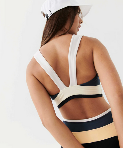 P.E Nation Outline Sports Bra (Midnight Navy)