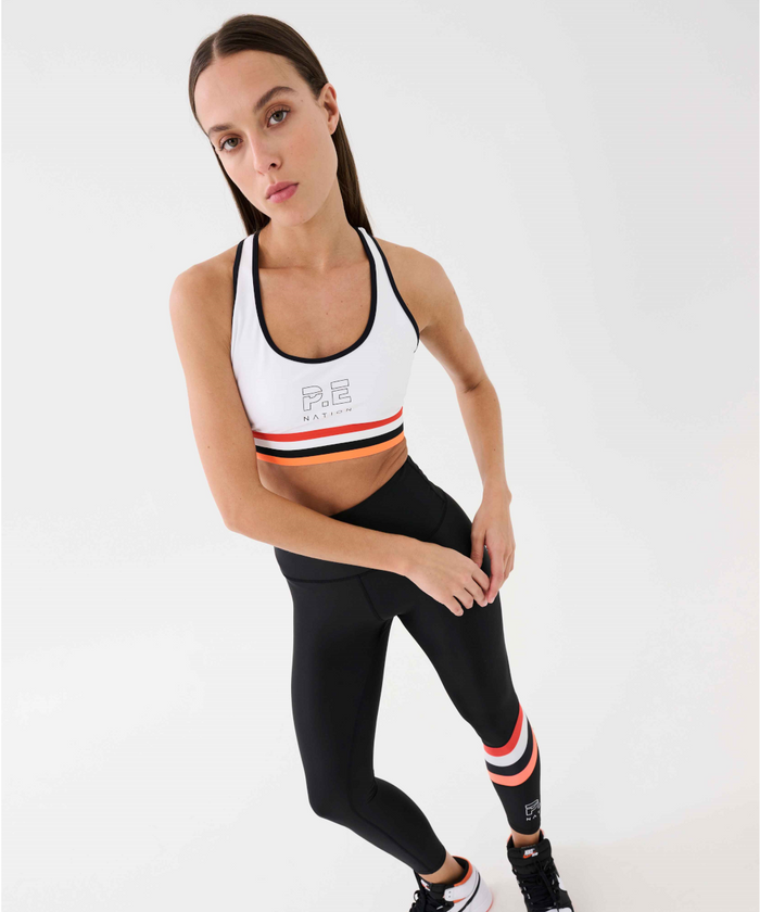 P.E Nation The Original Recycled Sports Bra (Optic White)