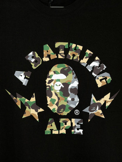 Playera 100% Algodón BAPE Cuello Redondo