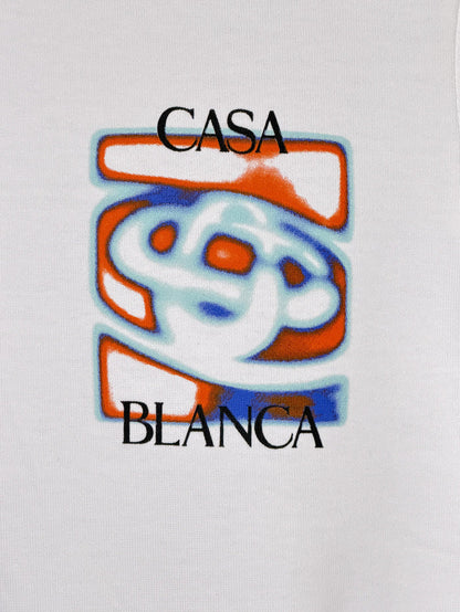 Playera 100% Algodón Casa Blanca Cuello Redondo