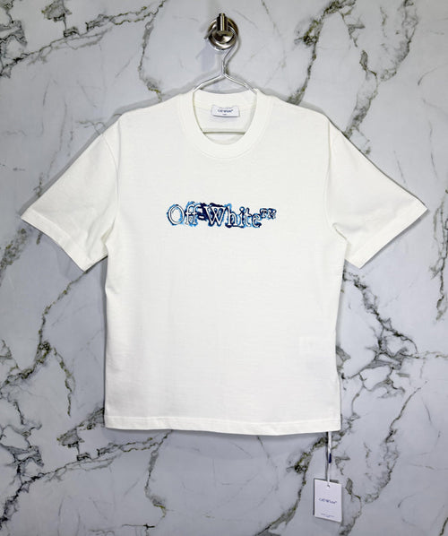 Playera 100% Algodón Off White Cuello Redondo