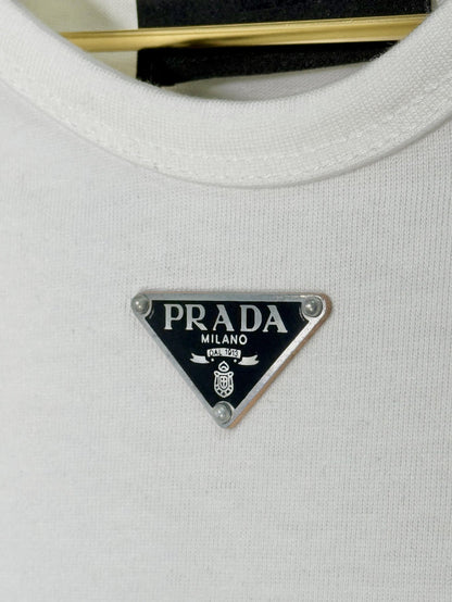 Playera Calidad Alta Prada Cuello Redondo