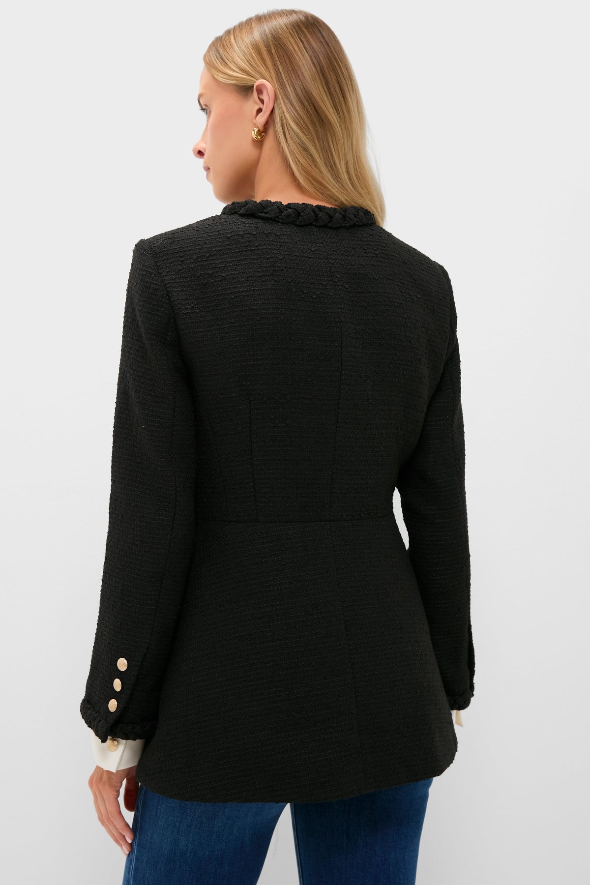 Black Braided Trim Shay Jacket