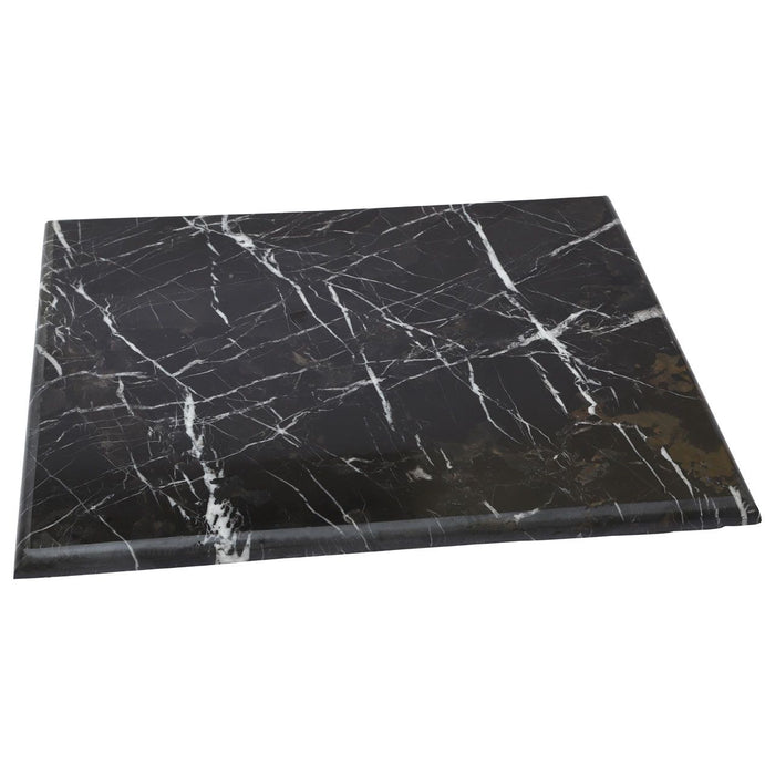 Raised Platform Black Stone Marble Chopping Board - Rectangular 31 x 21cm - Modern Home Interiors