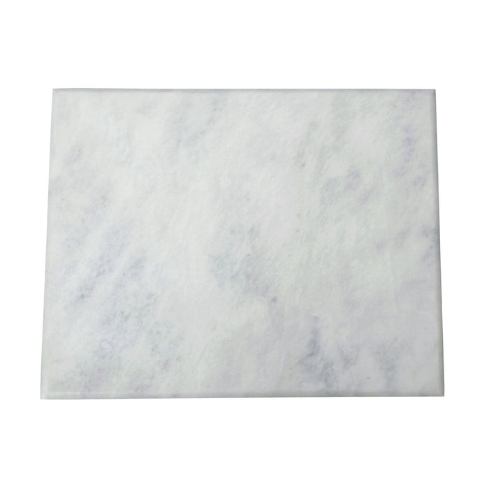 Raised Platform White Stone Marble Chopping Board - Rectangular 31 x 21cm - Modern Home Interiors