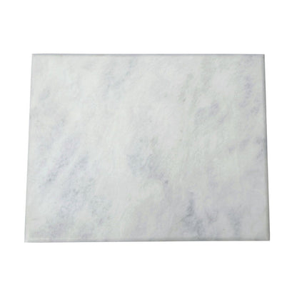 Raised Platform White Stone Marble Chopping Board - Rectangular 31 x 21cm - Modern Home Interiors
