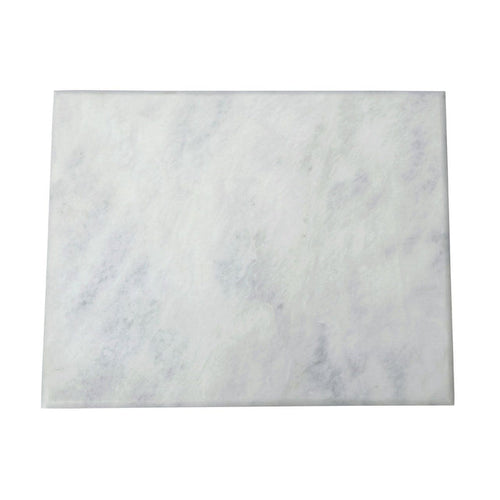 Raised Platform White Stone Marble Chopping Board - Rectangular 31 x 21cm - Modern Home Interiors