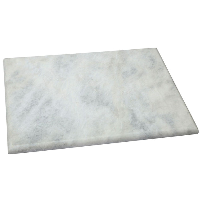 Raised Platform White Stone Marble Chopping Board - Rectangular 31 x 21cm - Modern Home Interiors