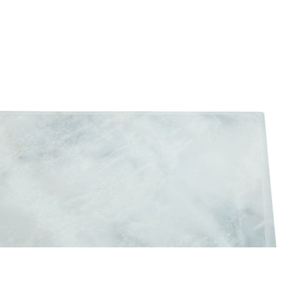 Raised Platform White Stone Marble Chopping Board - Rectangular 31 x 21cm - Modern Home Interiors