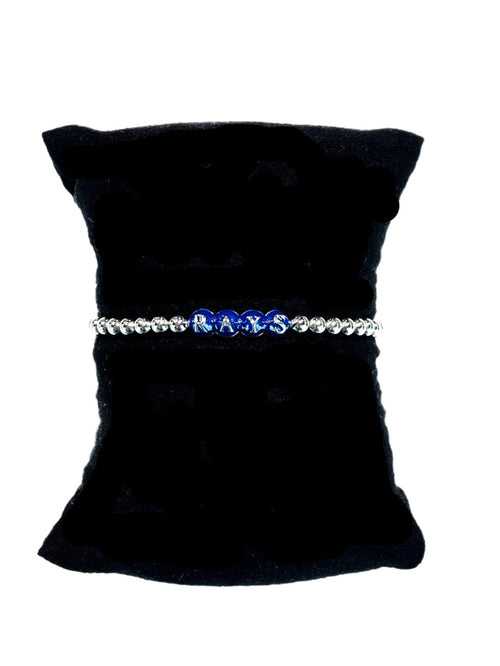 Rays Bijoux The Stretchy Silver Beaded Bracelet