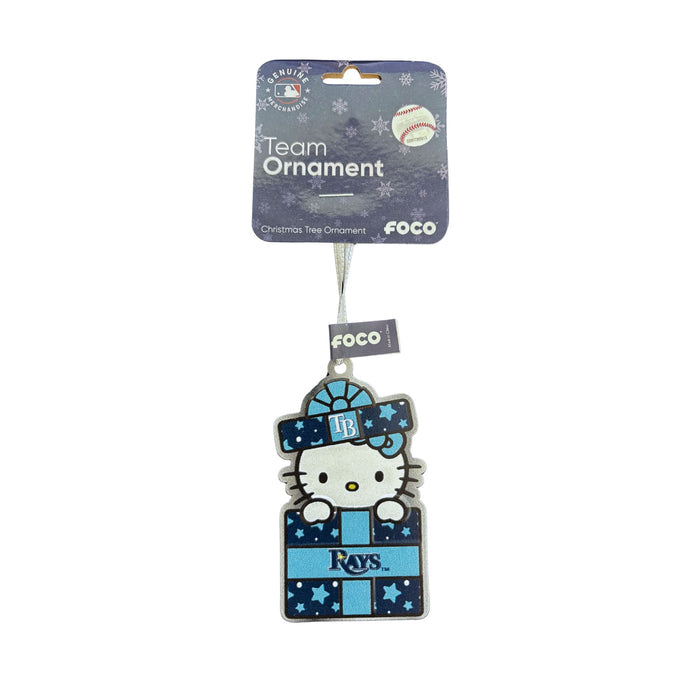 Rays Hello Kitty Present Metal Holiday Ornament