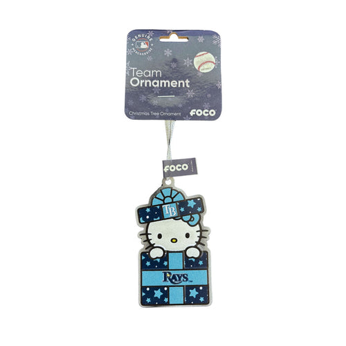 Rays Hello Kitty Present Metal Holiday Ornament