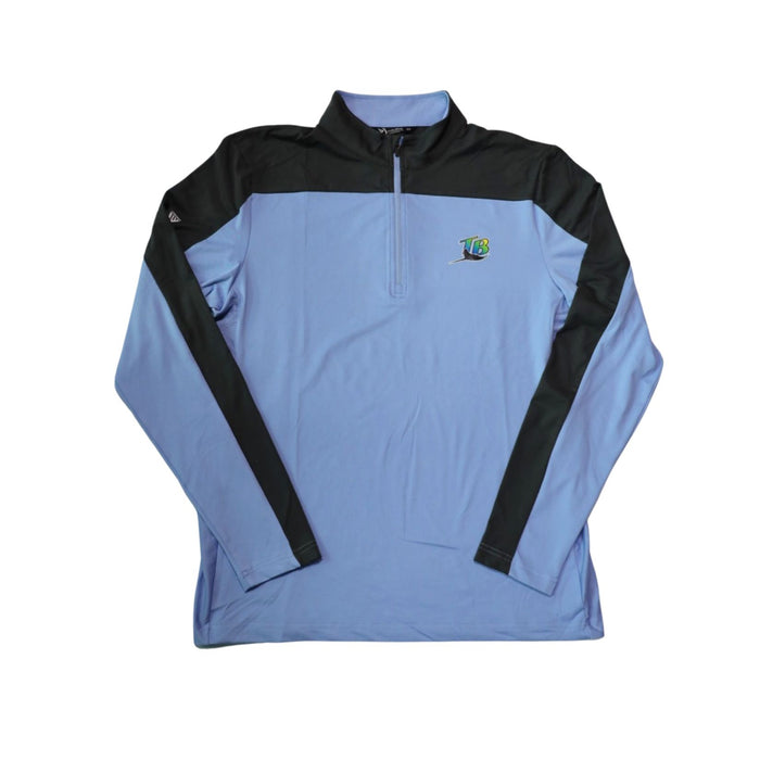 Rays Levelwear Blue Gray TB Coop Half Zip Pullover