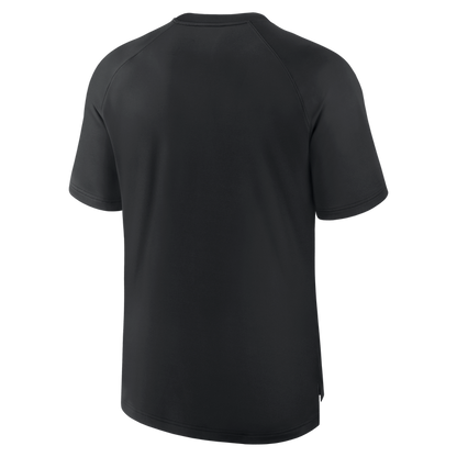 Rays Men's Nike 2025 Black Devil Rays Pregame Authentic Collection Pullover Shirt