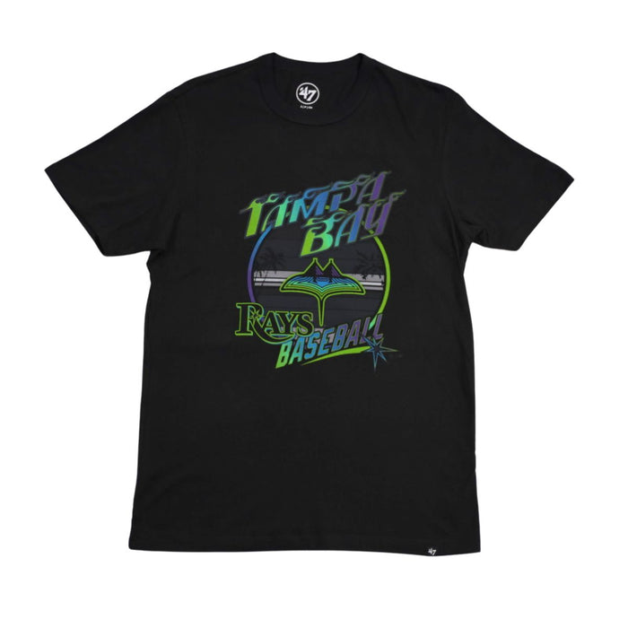 Rays Men's '47 Brand Black City Connect Tampa Bay Rays Baseball Palms T-Shirt