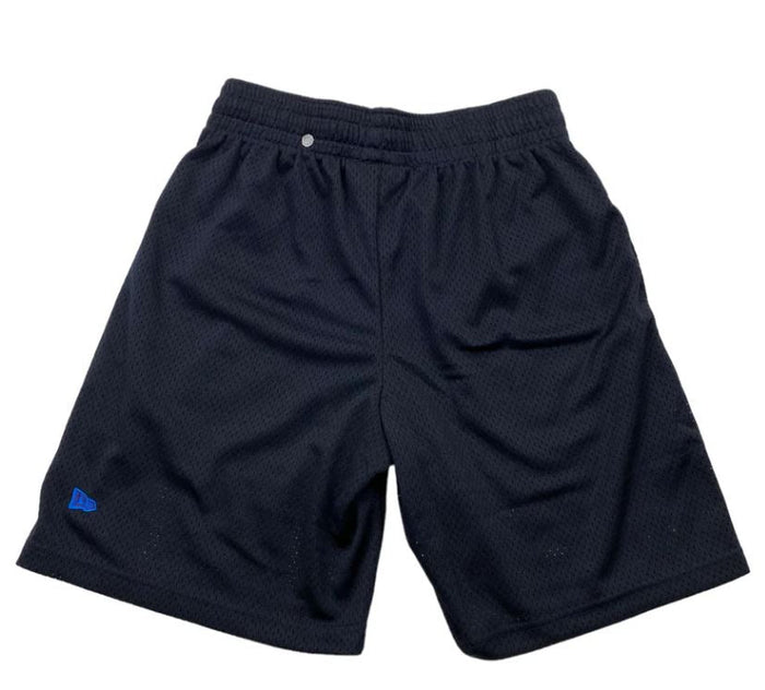 Rays Men's New Era Black Devil Rays Coop Mesh Shorts