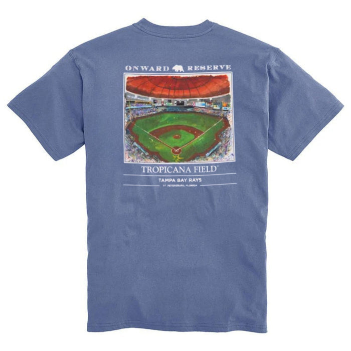 Rays Men's Onward Reserve Blue Tropicana Field T-Shirt