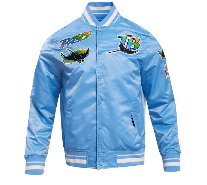 Rays Men's Pro Standard Light Blue Devil Rays Satin Jacket