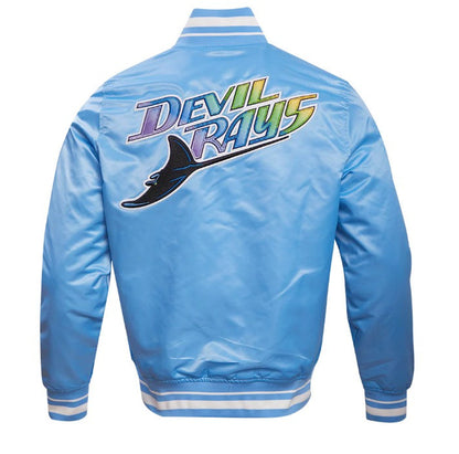 Rays Men's Pro Standard Light Blue Devil Rays Satin Jacket