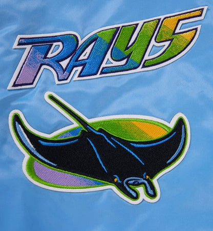 Rays Men's Pro Standard Light Blue Devil Rays Satin Jacket