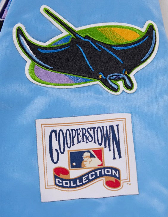 Rays Men's Pro Standard Light Blue Devil Rays Satin Jacket