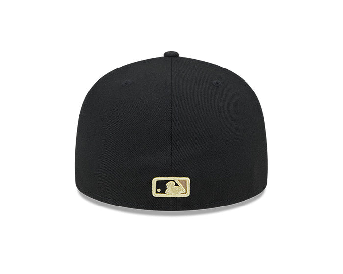 Rays New Era Black Gold Khaki TB 59Fifty Fitted Hat
