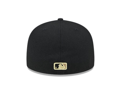 Rays New Era Black Gold Khaki TB 59Fifty Fitted Hat