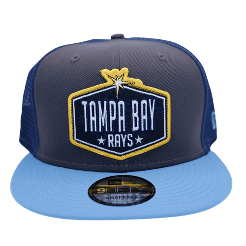 RAYS MEN'S BURST DRAFT TRUCKER NEW ERA 9FIFTY SNAPBACK HAT - The Bay Republic | Team Store of the Tampa Bay Rays & Rowdies